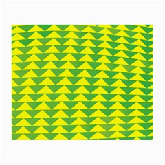 Arrow Triangle Green Yellow Small Glasses Cloth by Mariart