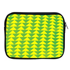 Arrow Triangle Green Yellow Apple Ipad 2/3/4 Zipper Cases by Mariart
