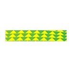 Arrow Triangle Green Yellow Flano Scarf (Mini) Back