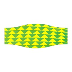 Arrow Triangle Green Yellow Stretchable Headband by Mariart