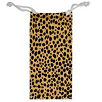 Cheetah Skin Spor Polka Dot Brown Black Dalmantion Jewelry Bag Back