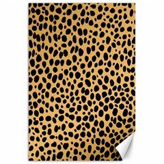 Cheetah Skin Spor Polka Dot Brown Black Dalmantion Canvas 20  X 30  