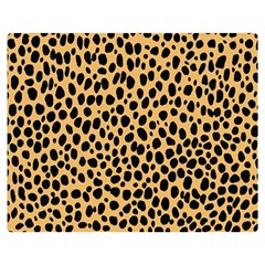 Cheetah Skin Spor Polka Dot Brown Black Dalmantion Double Sided Flano Blanket (medium) 