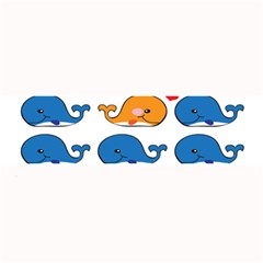 Fish Animals Whale Blue Orange Love Large Bar Mats by Mariart