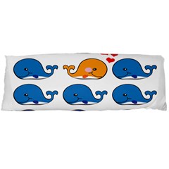 Fish Animals Whale Blue Orange Love Body Pillow Case (Dakimakura)