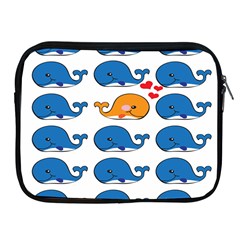 Fish Animals Whale Blue Orange Love Apple iPad 2/3/4 Zipper Cases