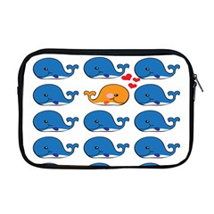 Fish Animals Whale Blue Orange Love Apple Macbook Pro 17  Zipper Case