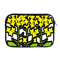 Flower Floral Sakura Yellow Green Leaf Apple Macbook Pro 17  Zipper Case by Mariart