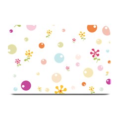 Flower Floral Star Balloon Bubble Plate Mats by Mariart