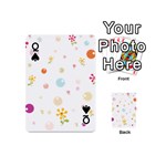 Flower Floral Star Balloon Bubble Playing Cards 54 (Mini)  Front - SpadeQ
