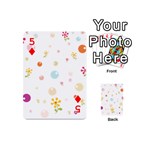 Flower Floral Star Balloon Bubble Playing Cards 54 (Mini)  Front - Diamond5