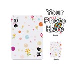 Flower Floral Star Balloon Bubble Playing Cards 54 (Mini)  Front - Club10