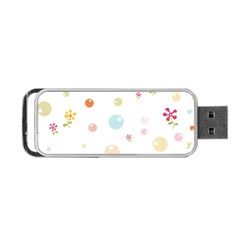 Flower Floral Star Balloon Bubble Portable Usb Flash (two Sides)