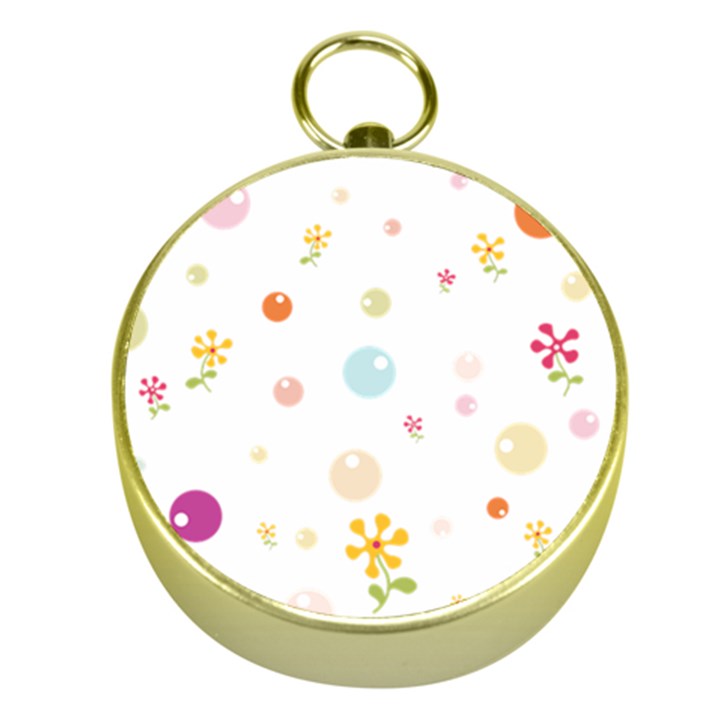 Flower Floral Star Balloon Bubble Gold Compasses