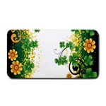 Flower Shamrock Green Gold Medium Bar Mats 16 x8.5  Bar Mat