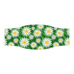 Flower Sunflower Yellow Green Leaf White Stretchable Headband