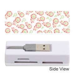 Flower Floral Red Star Sunflower Memory Card Reader (stick)  by Mariart