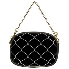 Iron Wire White Black Chain Purses (one Side) 