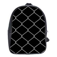 Iron Wire White Black School Bags(large) 