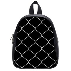 Iron Wire White Black School Bags (small)  by Mariart