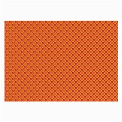 Heart Orange Love Large Glasses Cloth by Mariart