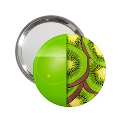 Fruit Slice Kiwi Green 2 25  Handbag Mirrors