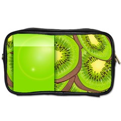 Fruit Slice Kiwi Green Toiletries Bags