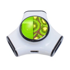 Fruit Slice Kiwi Green 3-port Usb Hub