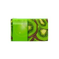 Fruit Slice Kiwi Green Cosmetic Bag (xs) by Mariart