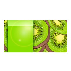 Fruit Slice Kiwi Green Satin Wrap