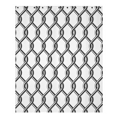 Iron Wire Black White Shower Curtain 60  X 72  (medium) 