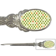 Merry Christmas Polka Dot Circle Snow Tree Green Orange Red Gray Letter Openers by Mariart