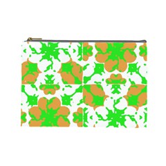 Graphic Floral Seamless Pattern Mosaic Cosmetic Bag (large)  by dflcprints