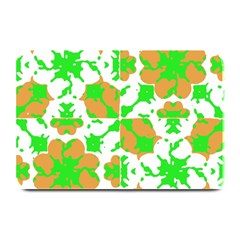 Graphic Floral Seamless Pattern Mosaic Plate Mats by dflcprints