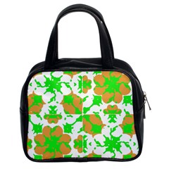 Graphic Floral Seamless Pattern Mosaic Classic Handbags (2 Sides) by dflcprints