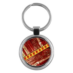 Wood And Jewels Key Chains (round) 