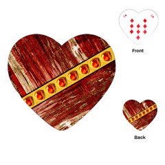 Wood And Jewels Playing Cards (heart) 