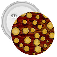 Wood And Gold 3  Buttons