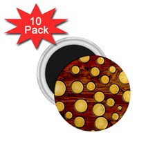 Wood And Gold 1 75  Magnets (10 Pack) 