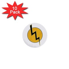 Lightning Bolt 1  Mini Buttons (10 Pack) 