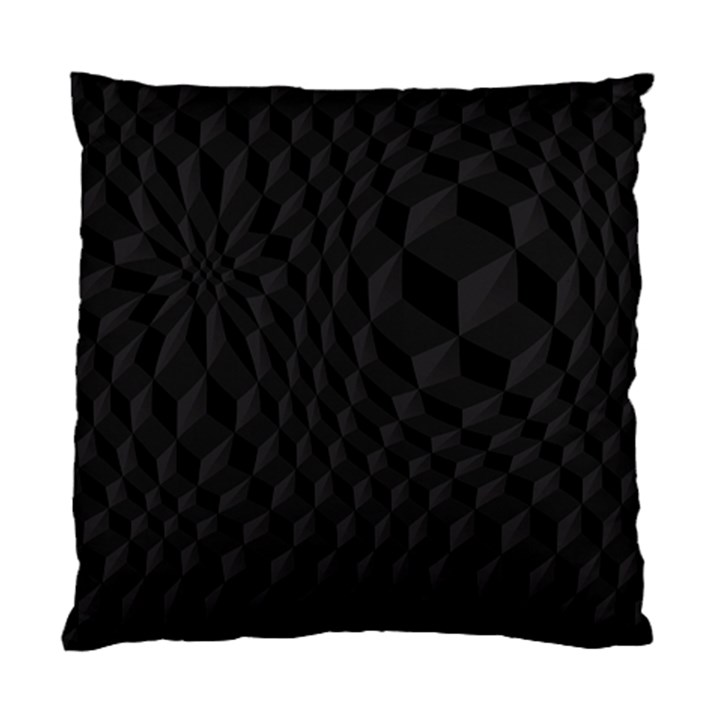 Black Pattern Dark Texture Background Standard Cushion Case (Two Sides)