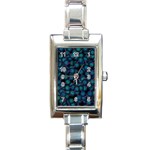 Background Abstract Textile Design Rectangle Italian Charm Watch Front