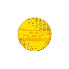 Texture Yellow Abstract Background Golf Ball Marker (4 Pack)