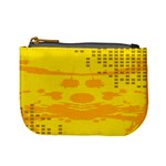 Texture Yellow Abstract Background Mini Coin Purses Front