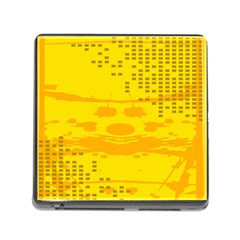 Texture Yellow Abstract Background Memory Card Reader (square) by Nexatart