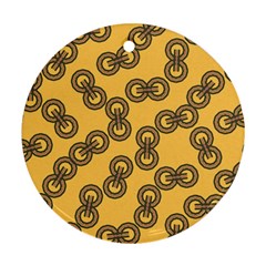 Abstract Shapes Links Design Ornament (round) by Nexatart