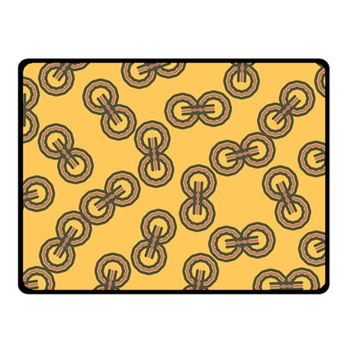 Abstract Shapes Links Design Fleece Blanket (Small)