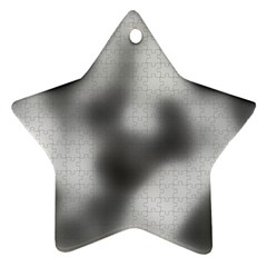 Puzzle Grey Puzzle Piece Drawing Ornament (star)