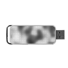 Puzzle Grey Puzzle Piece Drawing Portable Usb Flash (one Side)