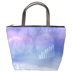 Business Background Blue Corporate Bucket Bags by Nexatart